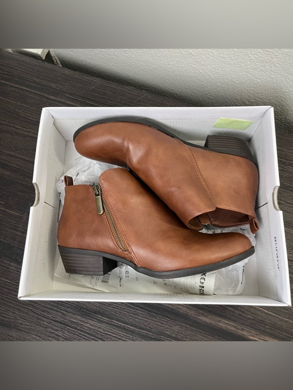 Sonoma Goods for Life Millo ankle boots cognac dark brown streetwear comfortable